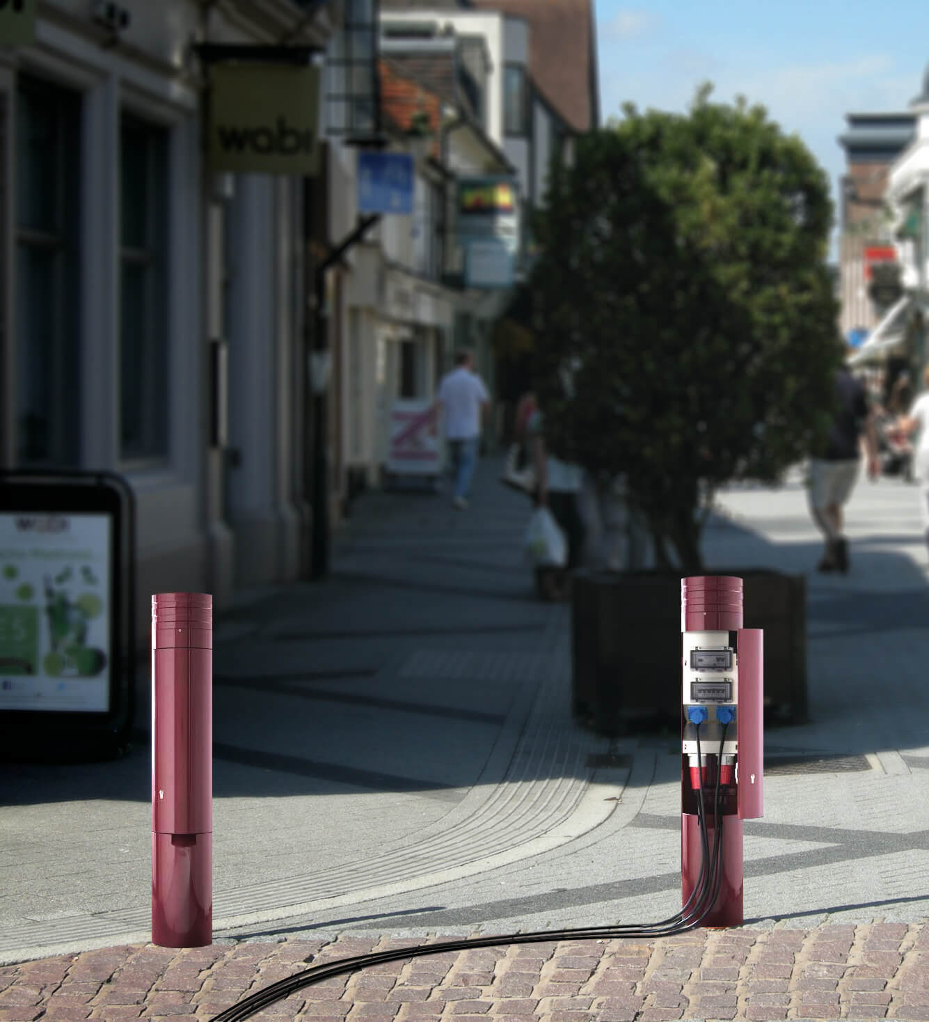 Pop Up Power Supplies Power Bollards