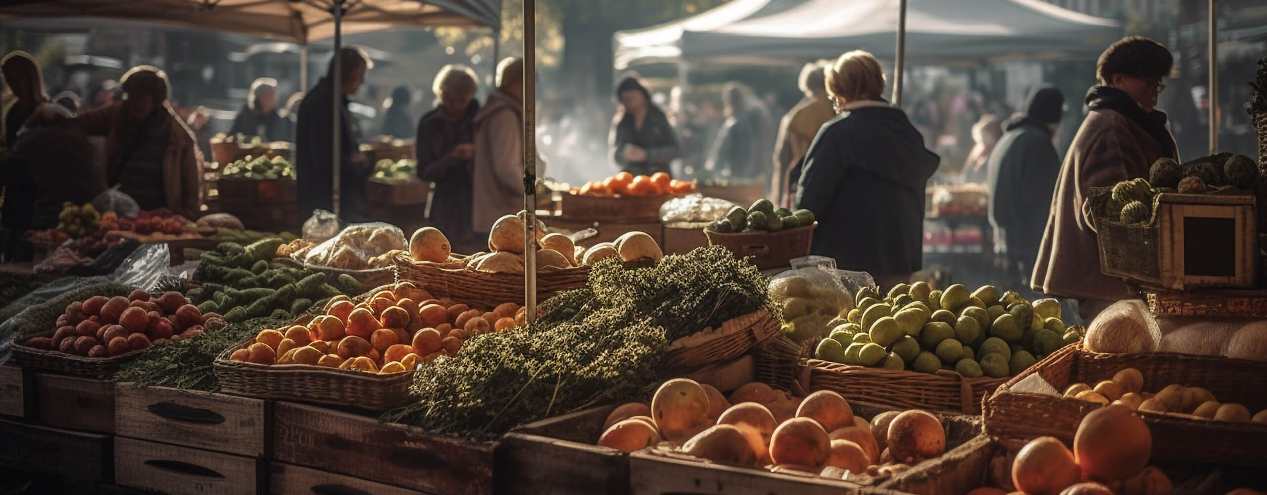 Image of outdoor market stalls