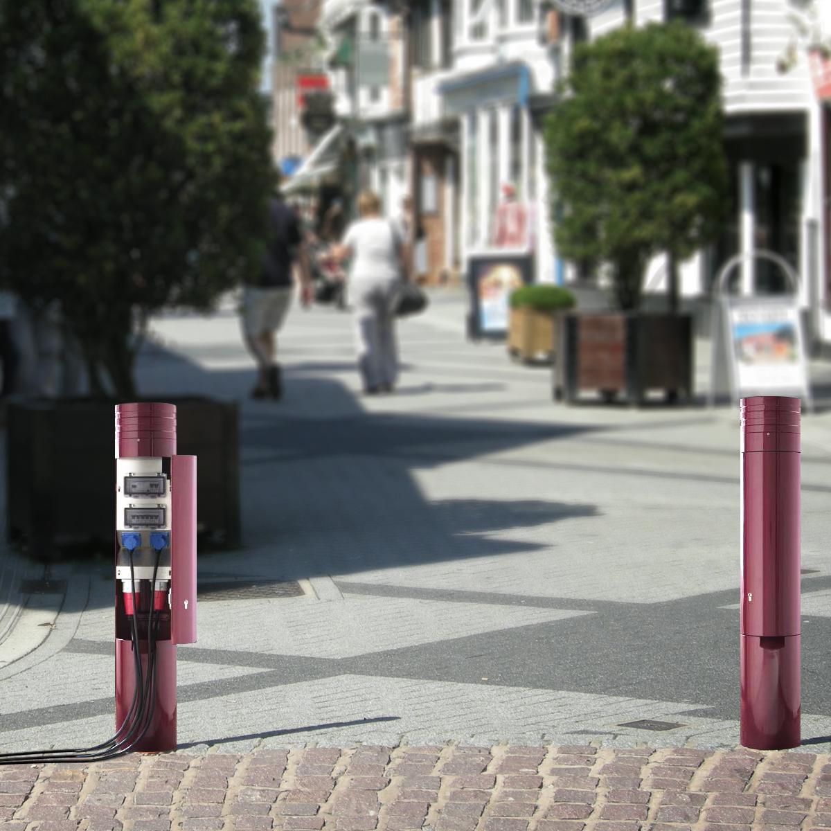 Pop Up Power Supplies Power Bollards