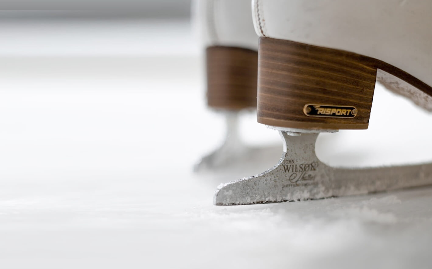 Photo of ice skaters boots