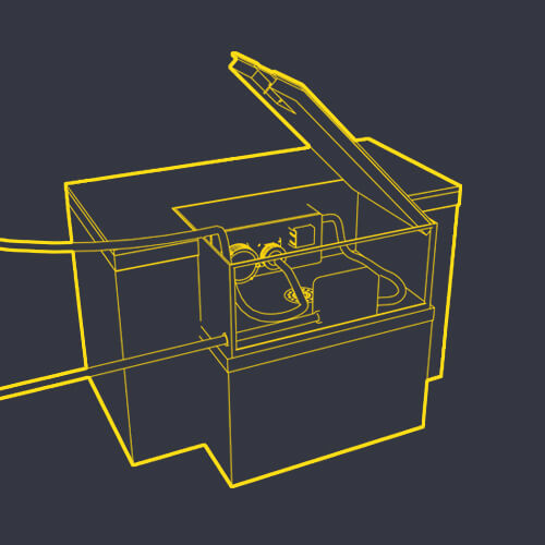 In Ground Unit Wireframe