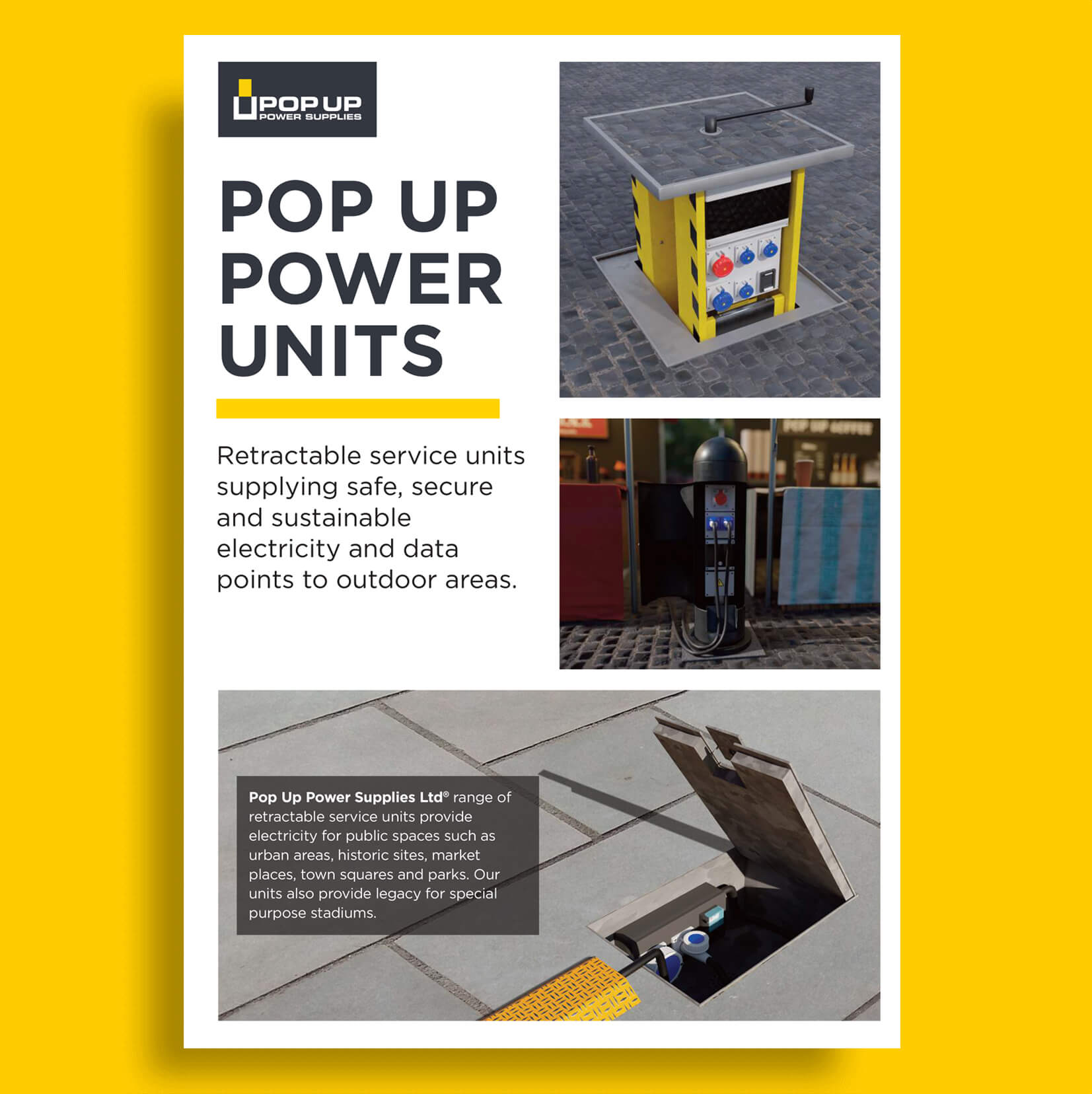Pop Up Power Unit downloadable brochure image