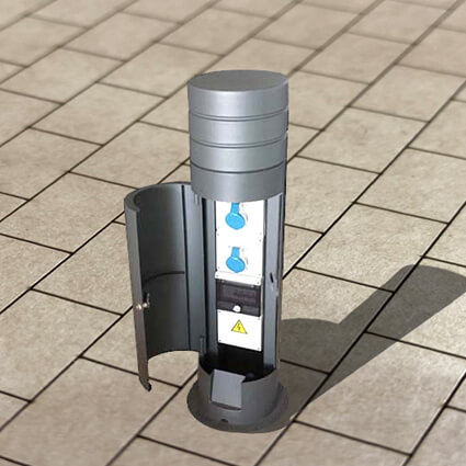Power Bollard Open