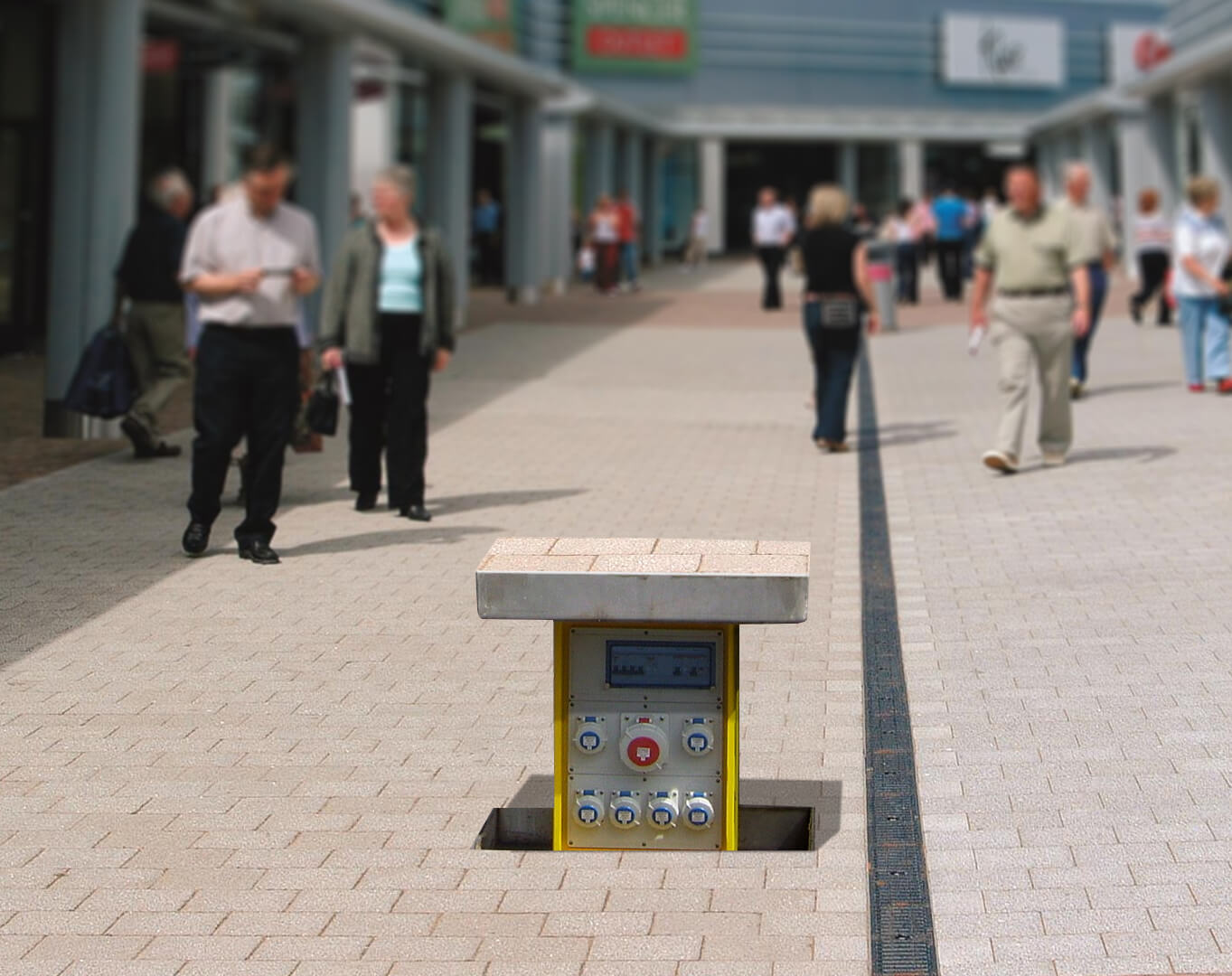Pop Up unit in shopping presinct