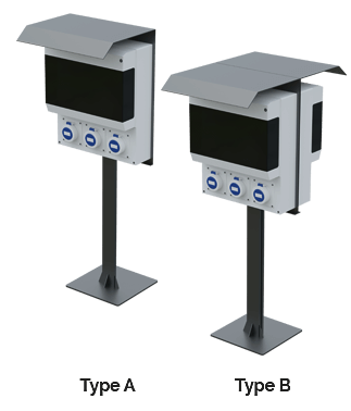 The Cruiser power distribution unit from Pop Up Power Supplies which is ideal for marinas and camping sites.